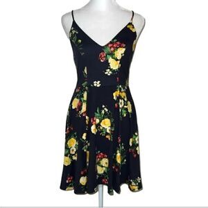 My Michelle Navy floral dress NWT